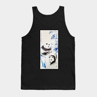 Blue Bamboo Panda Tank Top